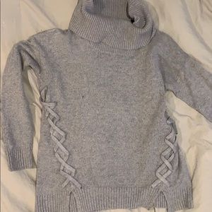 Muted Blue Turtleneck with design (NEVER WORN)